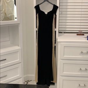 Black embellished gown
